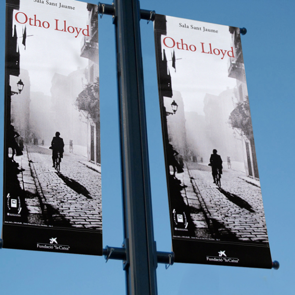 Banderola para la exposición "Otho Lloyd"