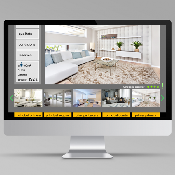 Diseño web para Vivendom, pisos turísticos